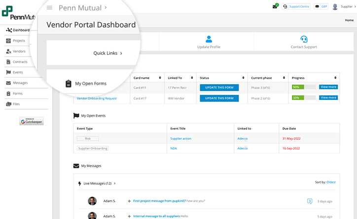 Screenshot - GK- Vendor Portal Dashboard Finance - Sept 21