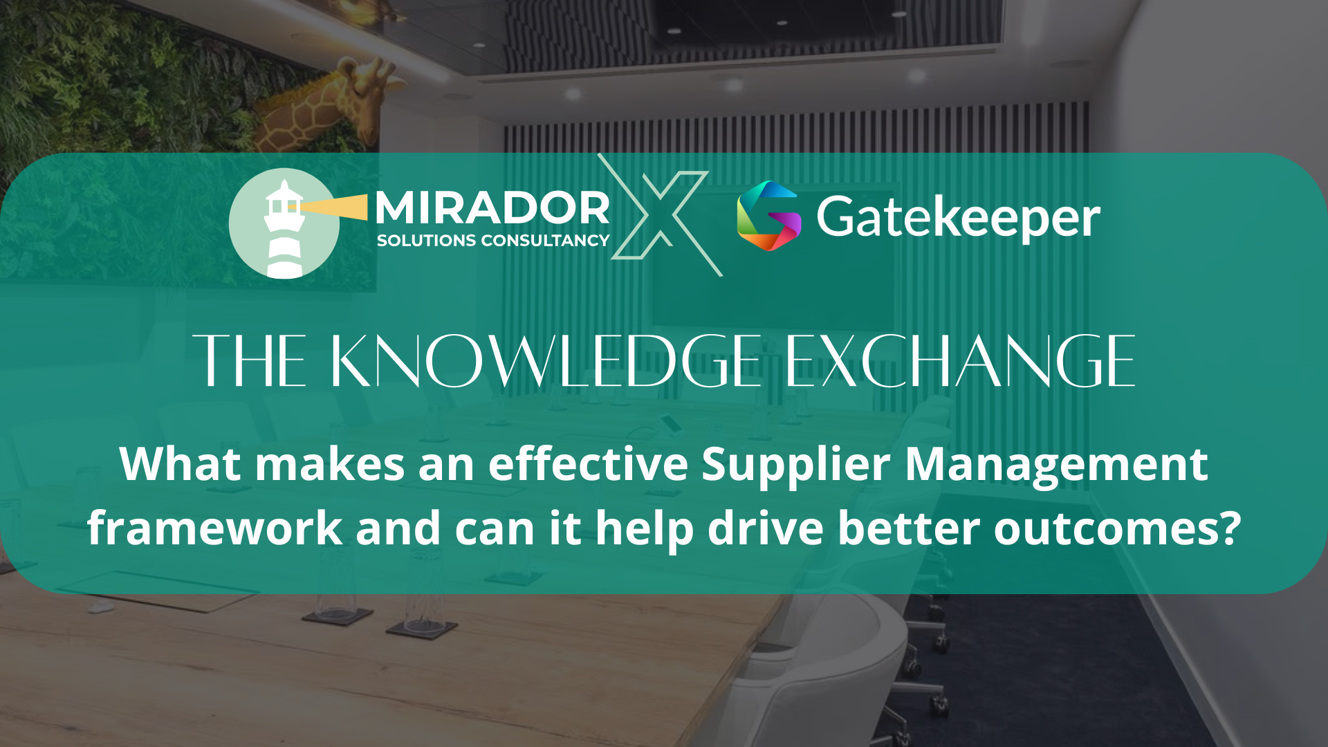 Mirador x Gatekeeper Knowledge Exchange